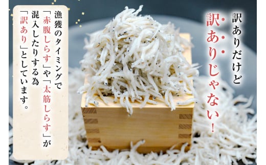 しらす 訳あり お船出 釜揚げしらす 250g 4p 計 1kg [お船出ちりめん村上屋 宮崎県 日向市 452061049] 小分け シラス 釜揚げ 冷凍 じゃこ ジャコ 訳アリ 赤腹 太筋