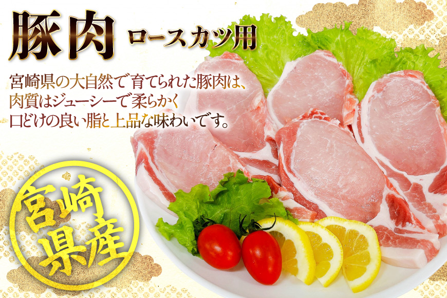 豚肉 ロース 宮崎県産 豚肉ロースカツ用 30枚 セット [TRINITY 宮崎県 日向市 452061323] 小分け 冷凍 豚 とんかつ ロースカツ お弁当 おかず