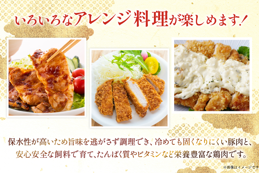 豚肉 鶏肉 宮崎県産 豚切り落とし 250g 6p カット済み 鶏もも 300g 10p 計4.5kg セット [TRINITY 宮崎県 日向市 452061321] 豚 切り落とし 切落し 鶏 鶏もも肉 もも もも肉 鶏モモ 鶏モモ肉