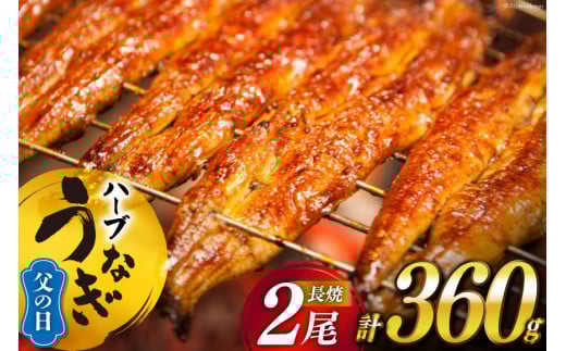 【父の日】《6/15迄にお届け》うなぎ 鰻楽 ハーブ うなぎ蒲焼 2尾 計360g タレ山椒付き 宮崎 日向市産 [鰻楽 宮崎県 日向市 452060560] 真空パック 国産 蒲焼き 長焼き ウナギ 鰻 長蒲焼 冷凍