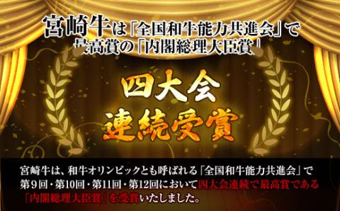 KU441 宮崎牛赤身モモ肉400g、赤身ウデ肉400g、肩ロース300ｇの食べ比べスライスセット（合計1.1kg）
