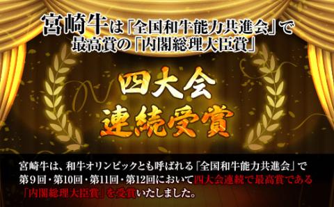 KU311 宮崎牛ウデ焼肉と宮崎県産和牛小間切れセット 計500g