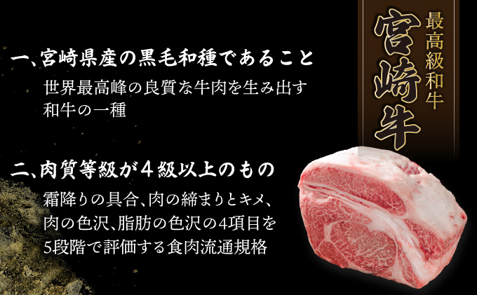 KU309-2 宮崎牛ロースステーキセット 計500g (250g×2)