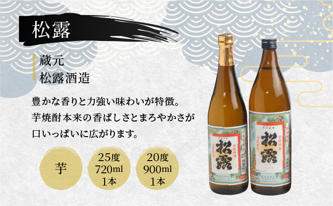 D-C1 串間市内3蔵元の芋焼酎！本格焼酎セットG（5種・各1本）【有限会社　木代商店】