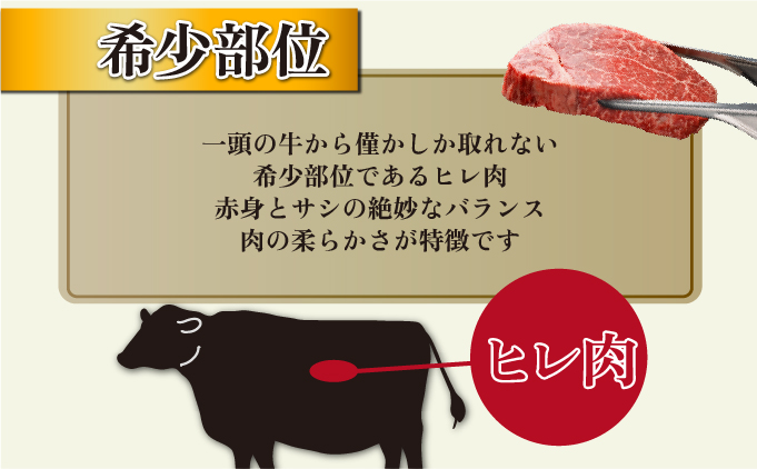 KU212 宮崎牛旨味全開食べ比べセット！＜宮崎牛ヒレ（140g）・ダブルロースステーキ(200g×2枚) 計540g＞《冷蔵・真空包装》【スーパーほりぐち】