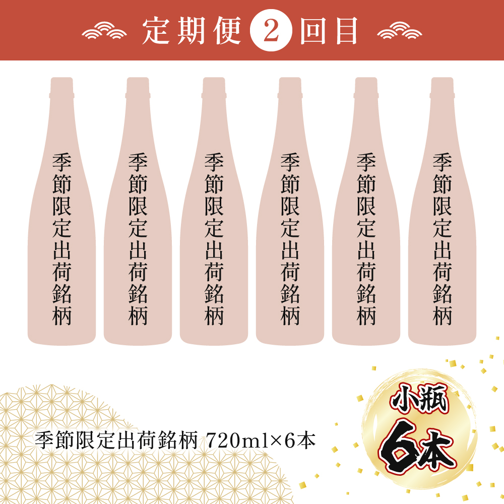 KU334 【定期便・全6回】小瓶定期便6回コース 合計30本 21.6L【松露酒造株式会社】