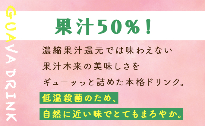 KU111 【定期便・全12回】まるで果実を食べているような！グァバドリンク２本セット(各720ml)×12回【宮崎果汁】