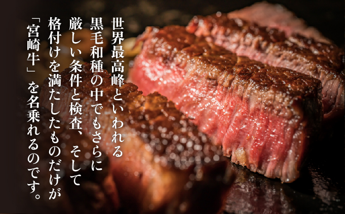 KU208 ＜冷凍＞希少部位！A4等級以上！宮崎牛ヒレステーキ(約140g)【スーパーほりぐち】