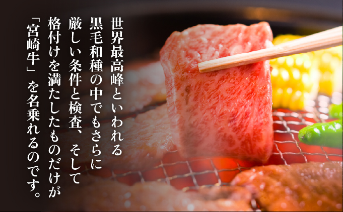 KU210 ＜冷凍＞A4等級以上！宮崎牛肩ロース焼肉用(約300g)とろける旨味！【スーパーほりぐち】