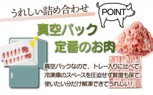 ＜2025年9月発送分＞宮崎県産 豚肉詰め合わせセット 合計4kg