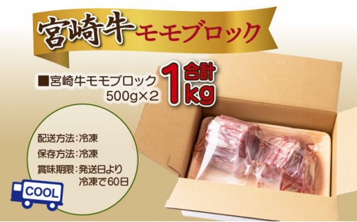 ＜2025年10月発送分＞宮崎牛モモブロック（真空パック）