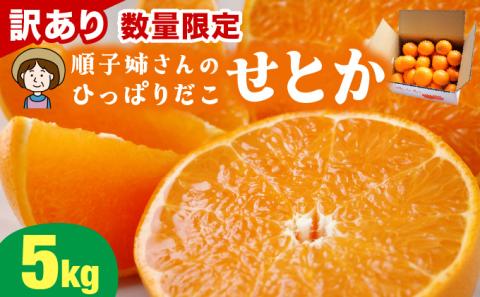 KU335  ≪数量限定・訳あり≫  順子姉さんのひっぱりだこ愛情せとか 5kg