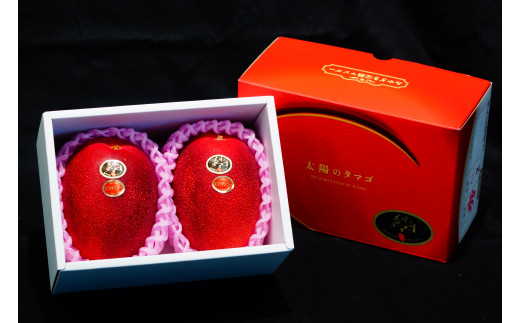 KU021 ＜先行予約・数量限定＞太陽のタマゴ・赤秀(1kg・2〜3玉) 【串間市大束農業協同組合】