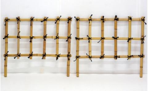 【3月末より寄附金額見直し】竹垣（埋め込み用）２個セット 竹家具専門店【梅里竹芸】<2.5-5>家具 伝統工芸品 竹製品 宮崎県西都市