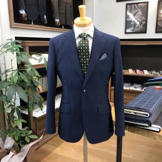 【セミハンドメードオーダースーツ】国産生地ウール100％の春夏、秋冬生地＜18-7＞