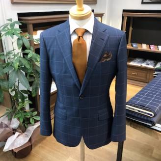 【セミハンドメードオーダースーツ】イタリア製生地『マルラーネ、レダ、ドラゴ』＜22-1＞