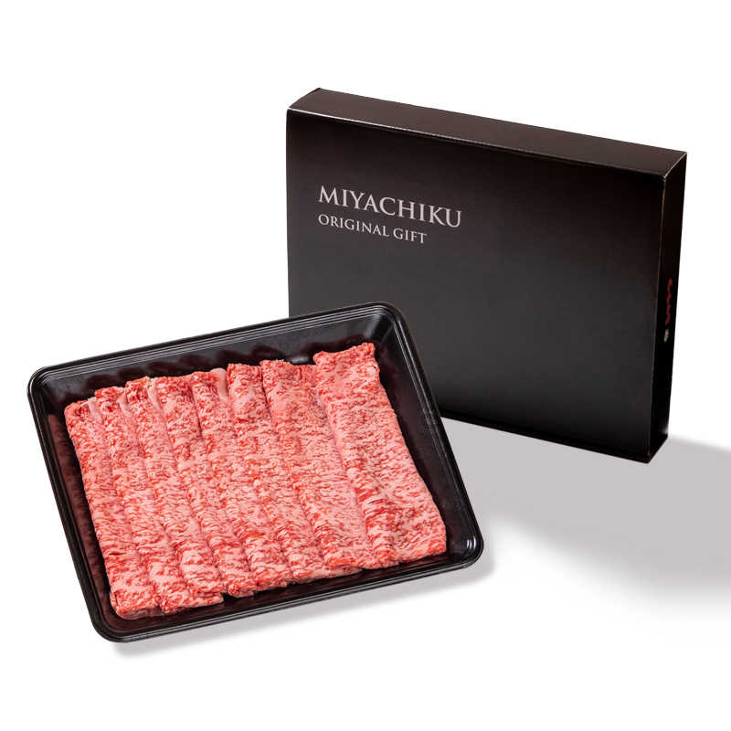 【お中元ギフト】【生産者応援】宮崎牛ローススライス300ｇ　内閣総理大臣賞４連続受賞〈1-33〉焼きしゃぶ　すき焼き