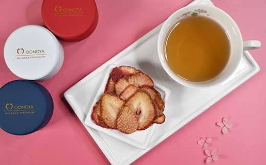 苺大野屋　やよいひめドライ苺　プチ缶3個セット＜1-221＞果物 くだもの フルーツ イチゴ いちご ギフト 宮崎県西都市