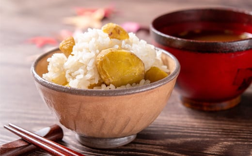 【先行予約】秋の味覚！国産和栗の栗ごはんの素　3合用×2パック＜49-11a＞