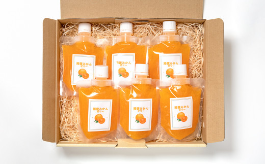 贅沢みかんゼリーパウチ170ｇ×6個セット　飲めるゼリー 西都市産「陽蜜みかん」使用＜1.5-6＞果物 くだもの フルーツ デザート おやつ ギフト 宮崎県西都市
