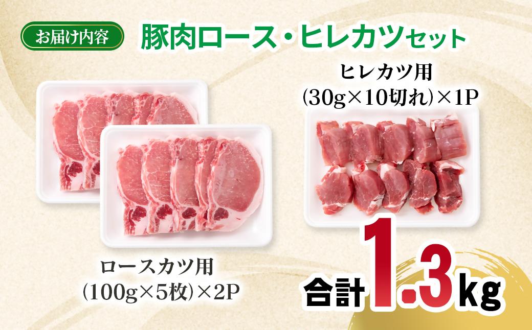 宮崎県産豚肉 ロース・ヒレカツセット 合計20枚＜1.3-37＞