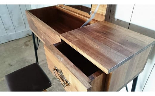 【天然無垢材】ドレッサー　InteriorG-S-S＜16-10＞家具 化粧台 メイク台 机 テーブル インテリア 宮崎県西都市