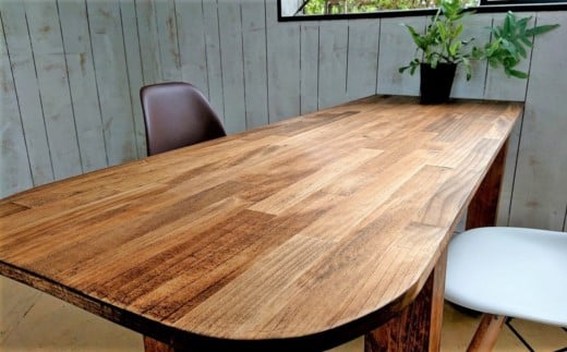 【天然無垢材】キャスター付きダイニングテーブル　Interior G-S-S＜16-12＞★