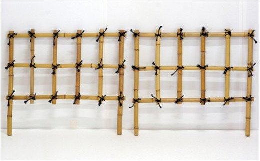 竹垣（埋め込み用）２個セット 竹家具専門店【梅里竹芸】<3-5>家具 伝統工芸品 竹製品 宮崎県西都市