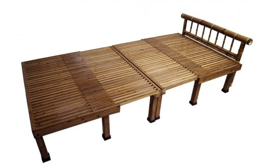 ベンチベッド 竹家具専門店【梅里竹芸】<80-1>家具 寝具 ベット テーブル 椅子 伝統工芸品 竹製品 宮崎県西都市