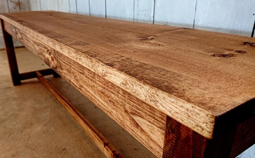 【天然無垢材】ダイニングベンチ　Interior G-S-S＜7.5-9＞家具 ベンチ チェア 椅子 いす 宮崎県西都市