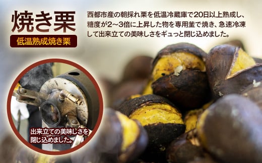 秋の味覚！ 熟成焼き栗 2パック 合計500g＜1-288＞くり 栗  国産 生栗 果物 フルーツ スイーツ★