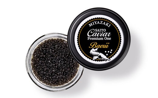  【12ヶ月定期便】SAITO CAVIAR PREMIUM ONE BAERII 20g×12ヶ月 ＜50-1＞キャビア 西都市オリジナル 