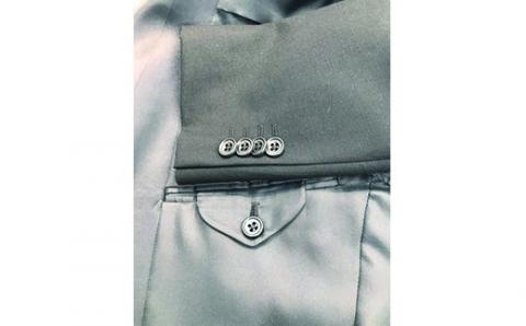 【セミハンドメードオーダータキシードスーツ】イタリア製、国産生地＜31-1＞