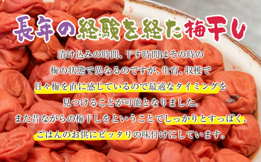 『南高梅』昔ながらの酸っぱい梅干し 180g×5パック 合計900g 小分け＜1-110＞