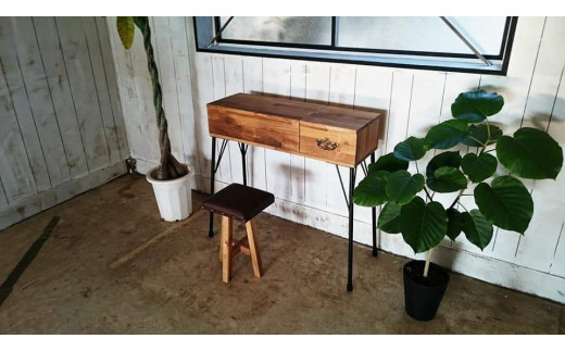 【天然無垢材】ドレッサー　InteriorG-S-S＜16-10＞家具 化粧台 メイク台 机 テーブル インテリア 宮崎県西都市