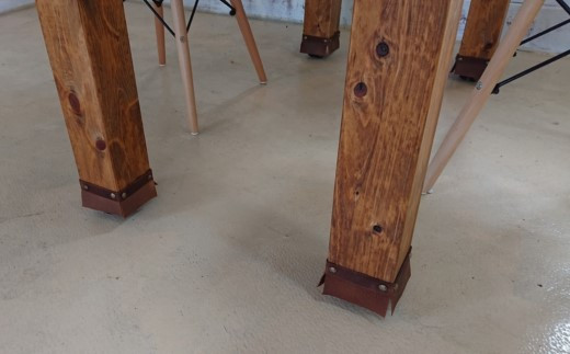 【天然無垢材】キャスター付きダイニングテーブル　Interior G-S-S＜16-12＞家具 机 つくえ ダイニング インテリア 食事台 宮崎県西都市