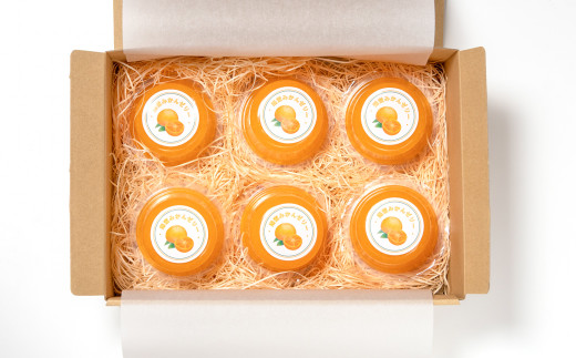 贅沢みかんゼリーカップ90ｇ×6個セット　西都市産「陽蜜みかん」使用＜1-12＞果物 くだもの フルーツ デザート おやつ 宮崎県西都市