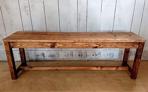 【天然無垢材】ダイニングベンチ　Interior G-S-S＜7.5-9＞家具 ベンチ チェア 椅子 いす 宮崎県西都市