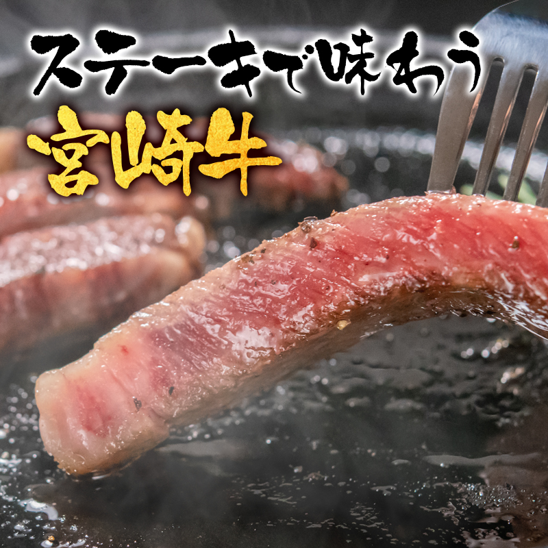 【お歳暮ギフト】「12月1日～12月20日お届け」【生産者応援】宮崎牛ロースステーキ2枚（250ｇ×2枚）　内閣総理大臣賞４連続受賞〈1.5-18〉牛肉 黒毛和牛 日本一 ギフト ステーキ 宮崎県西都市 500ｇ（250ｇ×2枚）【寄附額15,000円】