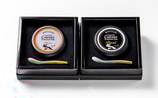 SAITO CAVIAR PREMIUM ONE SHIRO 20g・BAERII20g ＜9-10＞キャビア 西都市オリジナル