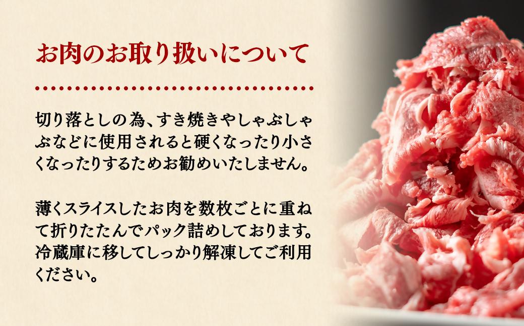 宮崎県産黒毛和牛 切り落とし1.5kg(750g×2パック）　有田牧場　食べ比べ モモ バラ 国産牛肉＜1.9-18＞
