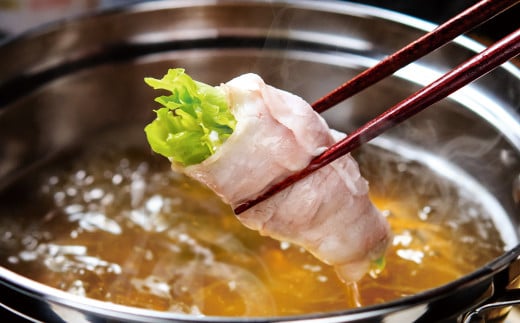 【1月発送】しゃぶしゃぶ用豚肉2kgと豚しゃぶ専用だしセット 飲み干せるだし 朱瑠璃/酒瑠璃  宮崎県産豚肉 鍋＜1.8-22＞● 豚肉2kg＆だししゃぶ1本