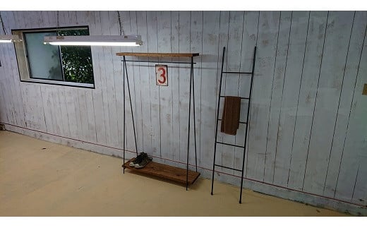 【天然無垢材】ハンガーラック インダストリアル　Interior G-S-S＜13-3＞★