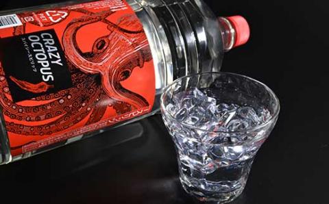 築地銀だこ×やまや蒸留所『CRAZY OCTOPUS』芋焼酎　大容量4Lペット【3月11日終了】＜1.2-35＞