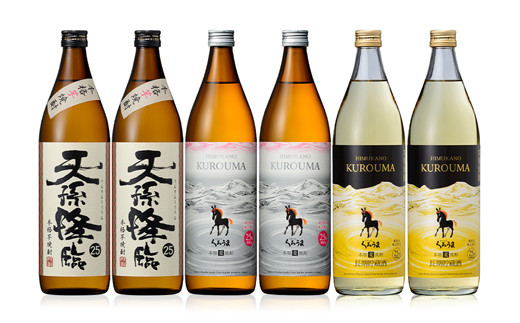 本格焼酎 神楽酒造3種の飲み比べ 900ml×6本セット<2.1-6>焼酎 アルコール 酒 本格焼酎 飲み比べ 宮崎県西都市