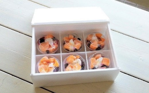 【もりのふうオリジナル】西都産マンゴーとブルーベリーソースのアイス【130ml×6個】先行予約＜1-213＞アイス デザート 乳製品 宮崎県西都市