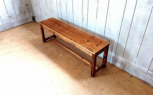 【天然無垢材】ダイニングベンチ　Interior G-S-S＜7.5-9＞家具 ベンチ チェア 椅子 いす 宮崎県西都市