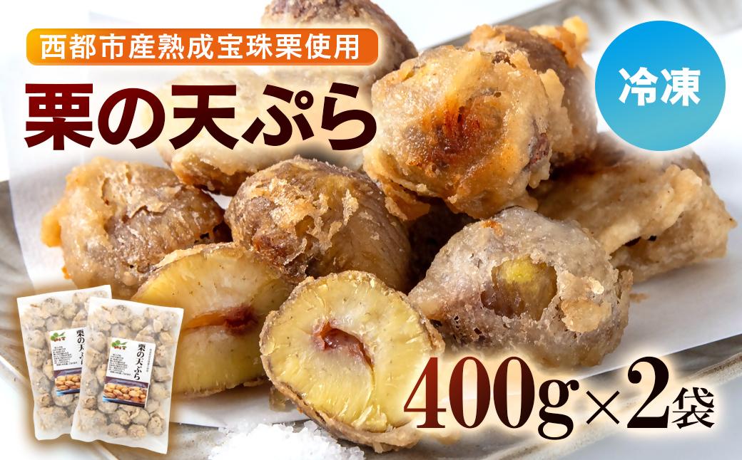 【先行予約】二度揚げ用！熟成栗の天ぷら 2パック 合計800g＜49-13a＞