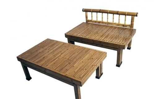 ベンチベッド 竹家具専門店【梅里竹芸】<80-1>家具 寝具 ベット テーブル 椅子 伝統工芸品 竹製品 宮崎県西都市