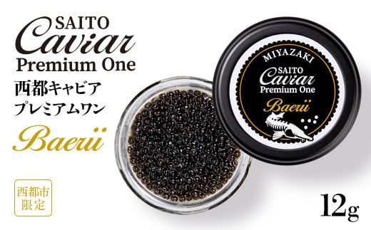 SAITO CAVIAR PREMIUM ONE BAERII 12g ＜2.7-3＞キャビア 西都市オリジナル 